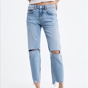 zara slim boyfriend jeans beach blue